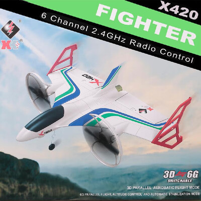 

WLtoys XK X420 Vertical Flight Mode Aircraft 3D 6G EPP 24G 6CH Altitude Hold Remote Control Airplane Stunt Fixed-wing RTF Toy