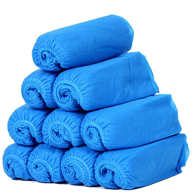 

Fuxing FX507 disposable non-woven shoe cover 100 Pack thick non-slip wear-resistant dustproof foot cover