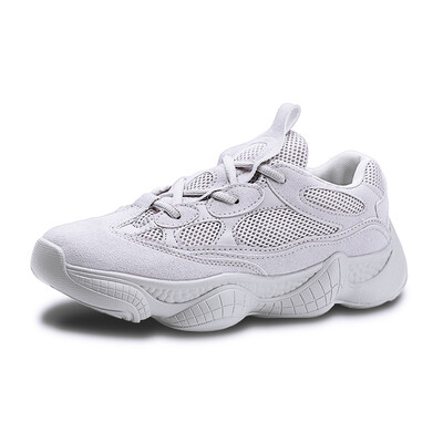 

New Vulcanized Shoes Mesh Comfort Breathable Men White Sneakers Non-slip Soft Dad Shoes Male Designer Chunky Shoes Men Trainers