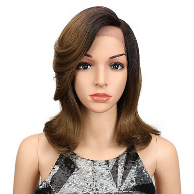 

Noble Straight Synthetic Hair Lace Front 134  Part Bob Wigs 14" Wigs 2 Colors Ombre Hair Choice Cosplay Wigs