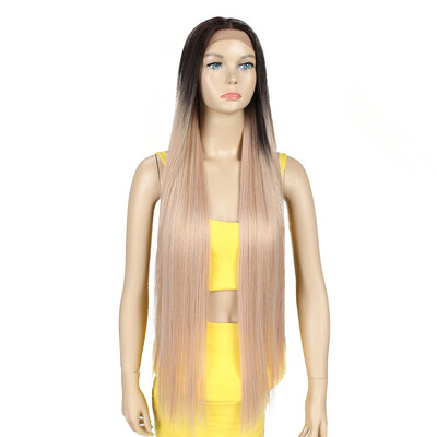 

Noble Hair Wigs Straight Synthetic Lace Front Hair 38 Inch Ombre Lace Front Wig Cosplay Blonde Lace Front Wig
