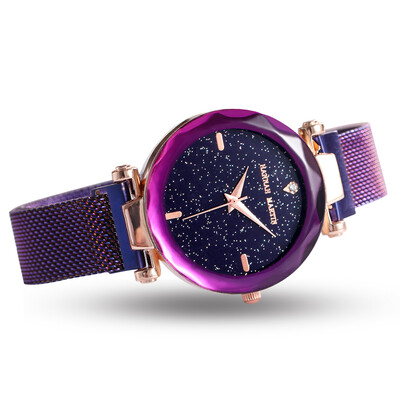 

Hannah Martin Fashion No Buckle Stainless Steel Magnet Women\s Star Watch