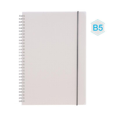 

B5 Coil Notebook Spiral Notebooks with Elastic Band 5mm Square Grid Pages Diary Journal Memo Office&School Supplies