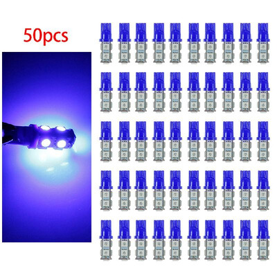 

50Pcs T10 194 168 9SMD-5050 W5W LED Light White Lights Super Bright Car Tail Lamp Bulbs