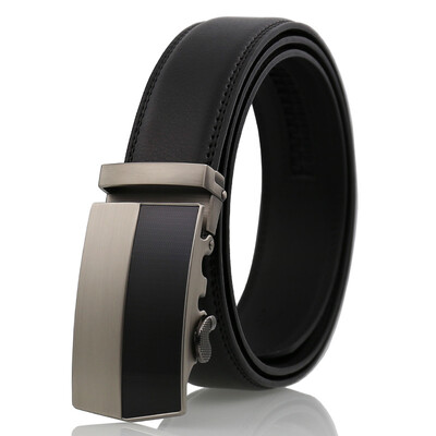 

xsby Automatic Slides Ratchet Genuine Leather Belts for MenWide 35mm Size Adjustable