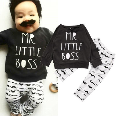 

Newborn Baby Boys Clothes T-shirt Tops Pants Leggings Outfits Set Clothes 0-18M