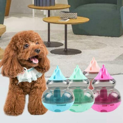 

Tumbler Treat Ball Interactive Food Dispenser Dog Toy Pups Snack Feeder Playing