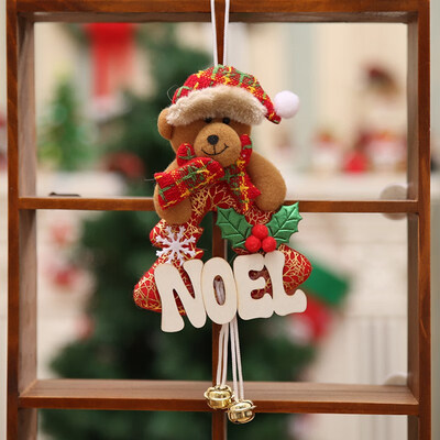 

FUNNYBUNNY Christmas Ornaments Santa Claus with Bells for Home Hanging Pendants Decorations
