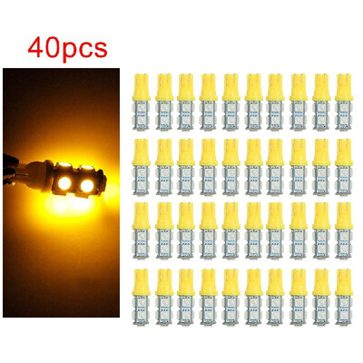 

40Pcs T10 194 168 9SMD-5050 W5W LED Light Blue Lights Super Bright Car Tail Lamp Bulbs