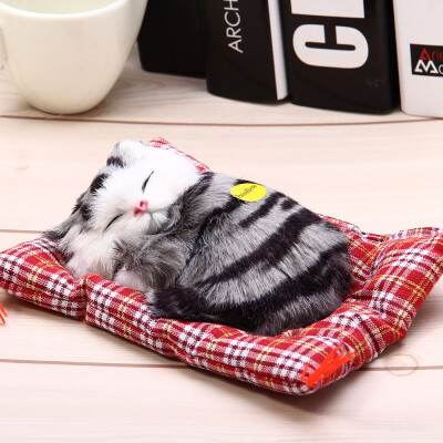 

Simulation Animal Sleeping Cat Craft Toy with Sound