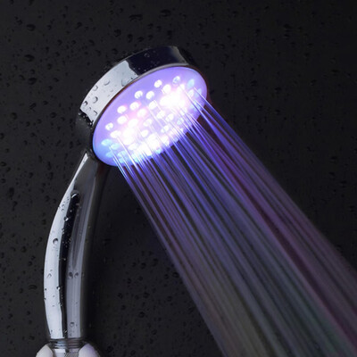 

Colorful led shower head romantic automatic hand shower head for bathroom 7 colors LED light