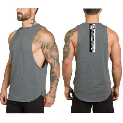 

SUNSIOM Mens Gym Vest Racerback Bodybuilding Muscle Stringer Plain Tank Top Fitness