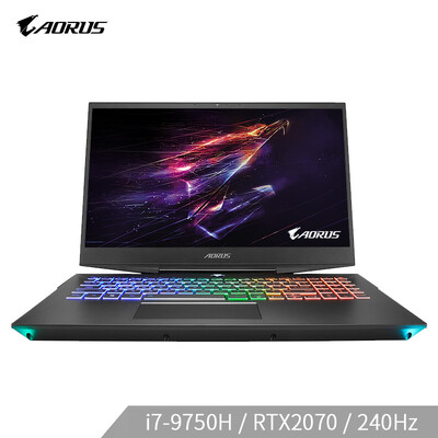 

GIGABYTE AORUS 15-XA 156 narrow-edge AI smart game book i7-9750H RTX2070 16G 512G2T 240Hz killer RGB