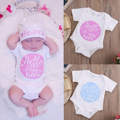 

Infant Baby Girl Boy Clothes Cotton Bodysuit Romper Jumpsuit Outfits One-piece j