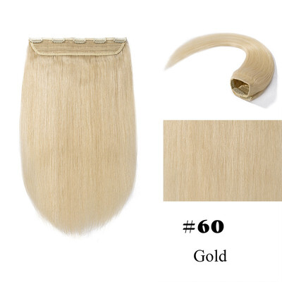 

100 Remy Double Weft Clip in Hair Extensions Human Hair 16-22 inch 34 Full Head 1 piece 5 clips Smooth Silky Straight for Women