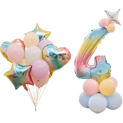 

Jiamo Digital Balloon 520 1314 Marriage Statement White Balloon May Day Childrens Day Birthday Party Anniversary Marriage Celebration Balloon Column Number 4