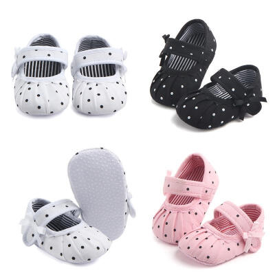 

Fashion Newborn Baby Girls Canvas Crib Shoes Soft Sole Pram Prewalker Anti-slip Sneakers