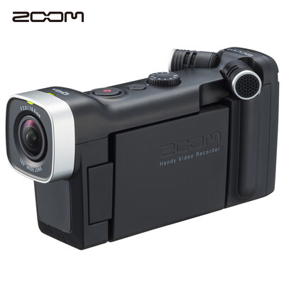 

Japan ZOOM Q4n black high-definition digital handheld video recorder microphone professional camera recording one machine musical instrument learning business interview machine