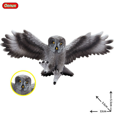 

Oenux Original Paradise Birds Flamingos Ara Seagull Pelican Snowy Owl Figurines High Quality PVC Animal Action Figure Child Toy