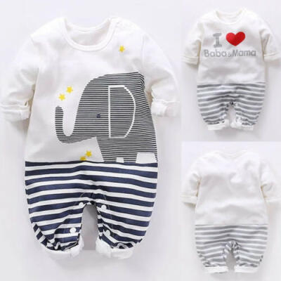 

US New Christmas Newborn Baby Girls Boy Romper Jumpsuit Bodysuit Outfits Clothes