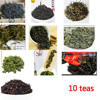 

dahongpao tieguanyin longjing oolong tea 10teas 10 small bags black tea free shipping