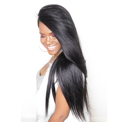 

Dolago Straight 13x6 Lace Front Human Hair Wigs For Women Natural Black 250 Density European Glueless Lace Front Wig Virgin