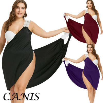 

Womens Summer Bathing Suit Lace Crochet Bikini Swimwear Cover Up Beach Dress US
