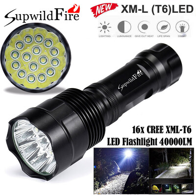 

Saidsome SupwildFire 40000Lm 16x XML T6 LED 5Mode LED Flashlight Torch Light Lamp flashlight lamp