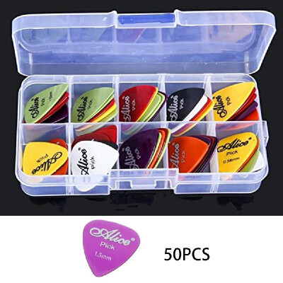 

Guitar Picks Box Case Set Guitars Accessories Musical Instrument Tool 058-15mm Thickness Guitar Pick