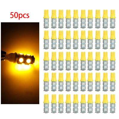 

50Pcs T10 194 168 9SMD-5050 W5W LED Light White Lights Super Bright Car Tail Lamp Bulbs