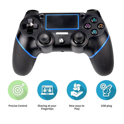 

Bluetooth wireless PS4 controller gamepad joystick multiple vibrating 6-axis Android mobile phone computer charging games handle
