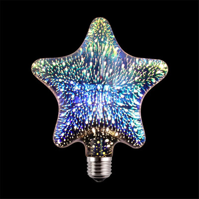 

3D Led Bulb E27 Fireworks Decorative Bulb 220V Party Lamp A60 ST64 G80 G95 Vintage Edison Night Light For Christmas Decoration