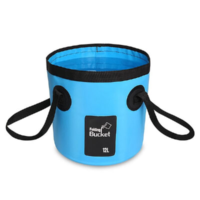 

12L 20L Waterproof Water Bucket Outdoor Fishing Bucket Folding Water Container for Camping Picnic Washing Cleaning