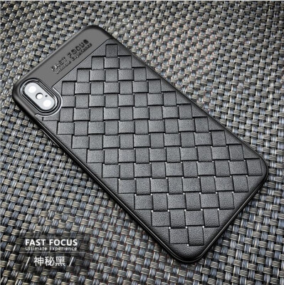 

Lieve Ventilation Dissipate Heat Phone Cases for IPhone8 plus Super Soft Silicone Luxury Grid Weaving Cases For iphone X 6 7 8