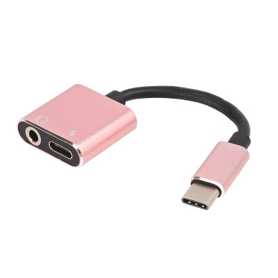 

USB Type- C to 35 mm&Charger 2 in 1 Headphone Audio Jack Cable Adapter