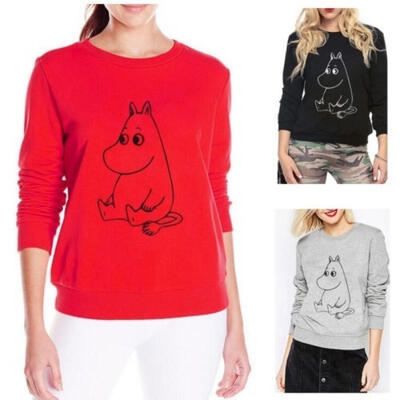 

Women Long Sleeve Loose Hoodie Pullover Sweatshirt Sweater Casual AutumnTops SMLXL
