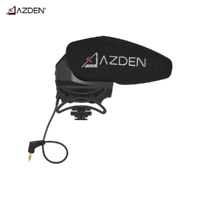 

AZDEN SMX-30 StereoMono Switchable Video Microphone Wide Frequency Response Low Noise Operation Gain Control with Brand New Shock