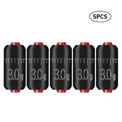 

5Pcs Safety Lead Sinker with Graduations Environmental Coating Lure Weight Sinker Sheet Rolls for Carp Fishing