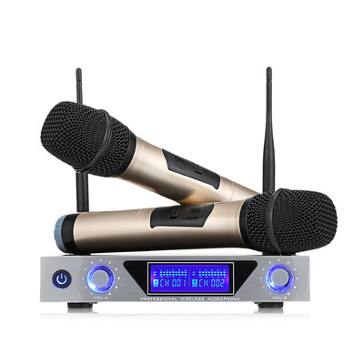 

MV - 868 Wireless Handheld Microphone Dual Channel UHF System with Dynamic Cartridge