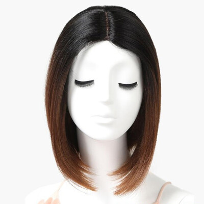 

Noble Hair Lace Wig High Temperature 12 Inch 1B Color Short Straight Wigs For Women Synthetic Wigs Free Shipping