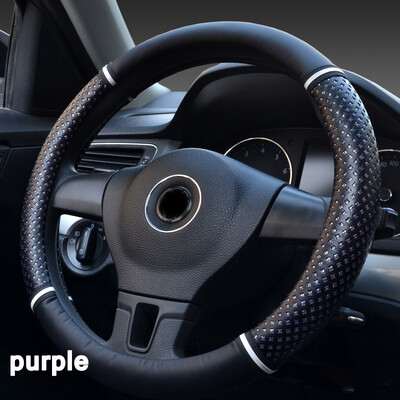 

Car Steering Wheel Cover Comfortable 363840cm Micro Fiber Leather Antiskid comfortable Car interior protection accessories