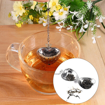 

Stainless Steel Loose Tea Infuser Leaf Strainer Filter Diffuser Herbal Spice Love Heart Chain loose tea tea infusers