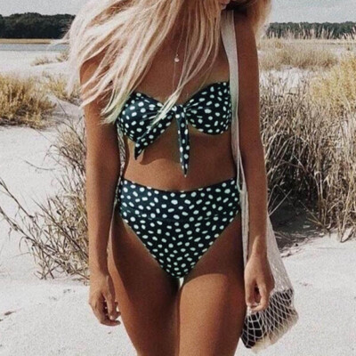 

Saidsome Fashion Women Bikini Swimsuit Print Bikini Swimsuit Sexy Swimwear