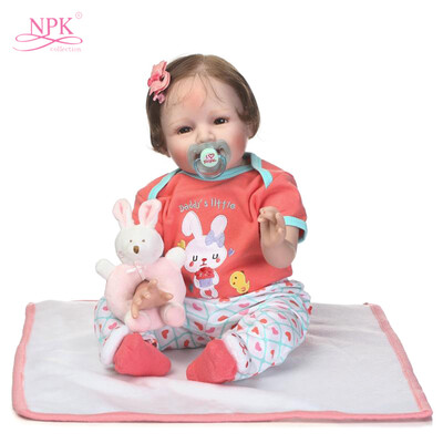 

22in Reborn Baby Rebirth Doll Kids Gift Cloth Material Body