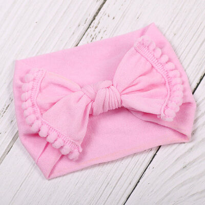 

Baby Girl Bunny Rabbit Bowknot Turban Nylon Headband Elastic Hair Band Headwrap