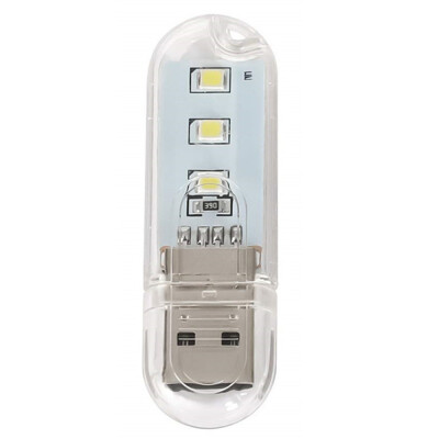 

3 LED Mini Portable USB LED Night Light Powered Camping Lamp