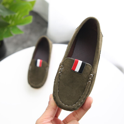 

Boys Slip-on Soft Breathable Shoes 2018 Autumn Kids Flock PU Leather Casual Shoes Boys Loafers All Sizes 21-36