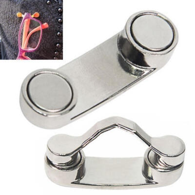 

2PCS Unisex Strong Magnetic Eye Glasses Spectacle Sunglasses Holder Clip Brooch