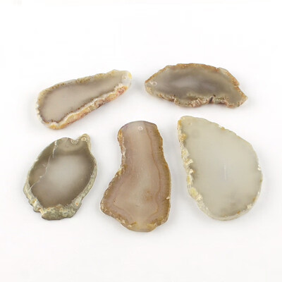

Dyed Mixed Shape Natural Agate Gemstone Big Pendants Gray 50110x2350x57mm Hole 2mm