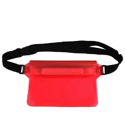 

Waterproof Outdoor Swimming Drifting Pouch Dry Bag PVC Waist Phone Cover Storage Protective Bag Purple